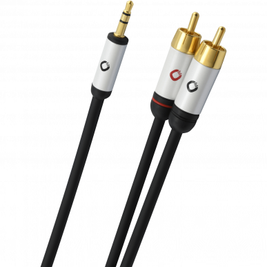 Межблочный аудио кабель Oehlbach PERFORMANCE i-Connect jack to 2 RCA, 1,5m black, D1C60002